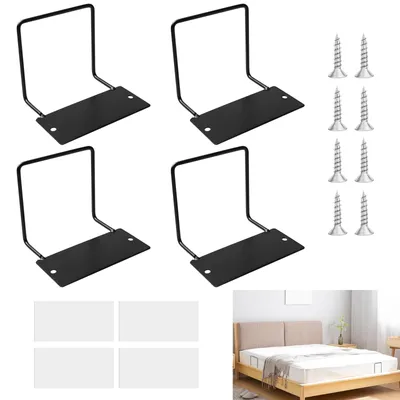 Productafbeelding van 4 stuks matrashouders tegen wegglijden, matrasbeugel voor bedframe