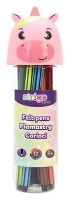 Image de Flamastry Unicorn, lot de 12 - Strigo
