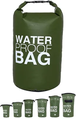 Productafbeelding van Famanu waterdichte tas, 15 liter - Waterdicht en robuust - Saliegroen