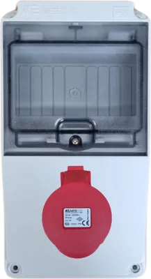 Produktbild von IP44 Stromverteiler Verteilerkasten Sicherungskasten 1x 32A IP44_40202505_Ohne Kabel