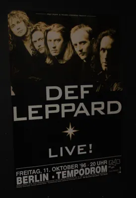Obrázok produktu pre Def Leppard - Live! 96' - Plagát - 59x84 cm