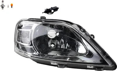 Produktbild von Scheinwerfer passend für Dacia Logan 06/2008 - Rechts Leuchtmittel m. Stellmotor 8200744754 8200211014 7700421671 6001546791 Johns
