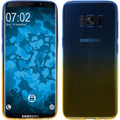 Produktbild von PhoneNatic Case kompatibel mit Samsung Galaxy S8 - Design:02 Silikon Hülle Ombrè + flexible Folie