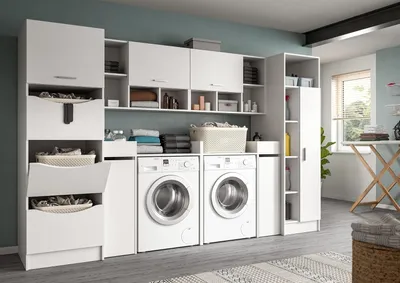 Produktbild von xonox.home Free Waschmaschinenumbau Set B/H/T: 306x195x68 cm in weiß Nachbildung und --