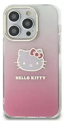 Zdjęcie produktu dla Etui Hello Kitty Iml Gradient Electrop Kitty Head Na Samsung Galaxy A55 - Różowe