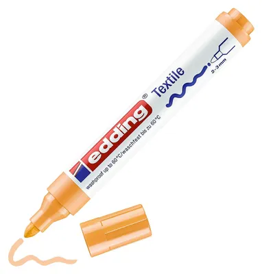 Produktbild von Edding 4500, Hellorange, Rundspitze, Orange, Weiß, Polypropylen (PP), Medium, 2 mm
