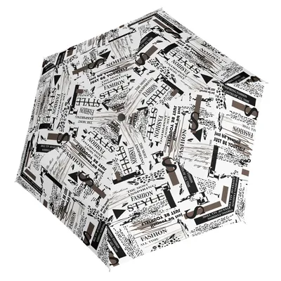 Image de doppler parapluie de poche parapluie Fiber Havanna Soul Scribble White blanc