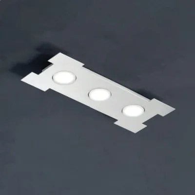 Produktbild von Zeitgenössische Deckenleuchte Athen Metall Weiß 3 Lichter Gx53