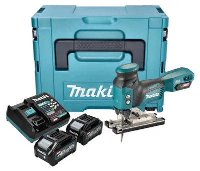 Obrázek produktu pro Makita JV 001 GM201 Akumulátorová přímočará pila 40 V max. 135 mm bezkartáčová + 2x akumulátor 4,0 Ah + nabíječka + Makpac