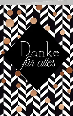 Produktbild von Danke - Glückwunschkarte im Format 11,5 x 17 cm mit Umschlag - Danke