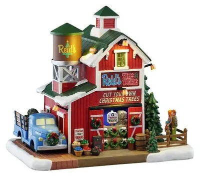 Productafbeelding van Reid's trees and wreaths, b/o (4.5v) ornament LEMAX