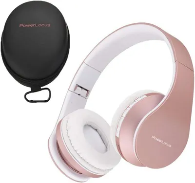 Produktbild von Over Ear Wireless Bluetooth Kopfhörer Faltbar Kabellose On Ear Ohrhörer Headset Aux-Unterstützung mit Mikrofon Freiscprechfunktion für iPhone, Android