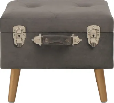 Obrázok produktu pre vidaXL Stolička s úložným priestorom 40 cm Grey Velvet