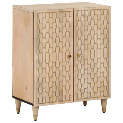 Produktbild von Beistellschrank 60x33x75 cm Massivholz Mango