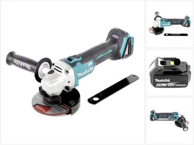 Zdjęcie produktu dla Makita DGA 506 T1 akumulatorowa szlifierka kątowa 18V 125mm bezszczotkowa + 1x akumulator 5,0Ah - bez ładowarki