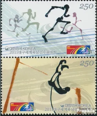 Produktbild von Briefmarken Süd-Korea 2011 Mi 2835-2836 Paar (kompl.Ausg.) postfrisch Leichtatlethik WM