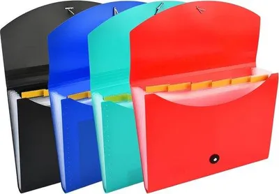 Produktbild von Famanu Dokumentenordner 7 Fächer Aktenordner - A4 Papierformat - 4 Stück