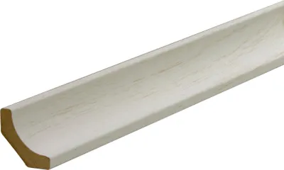 Produktbild von B.S. Bauprogramm Hohlkehlleiste 260 cm 24 x 24 mm Esche weiß