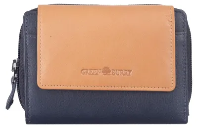 Imagen del producto de GREENBURRY monedero Duett RV-Wallet RFID Navyblue / Tan azul marino