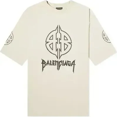 Produktbild von Balenciaga Uni T Shirt Weiß Medium Fit
