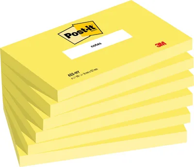 Obrázek produktu pro Post-it-MemoBlok 3M Post-It 655 76x127mm neonově žlutý | 72 kusů