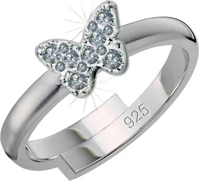 Produktbild von Scout Ring 263014100 Schmetterling Zirkonia Silber 925