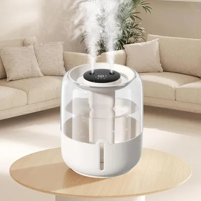 Produktbild von Luftbefeuchter - Ultraschall Kaltnebel - 6,8 L Tank - 2 Düsen - <36 dB Leise - USB 5 V 5 W - Automatische Abschaltung