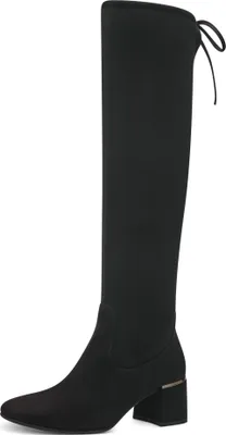 Produktbild von MARCO TOZZI Damen Stiefel Overknee Stretch Karree Blockabsatz 2-25540-41, Größe:39 EU, Farbe:Schwarz