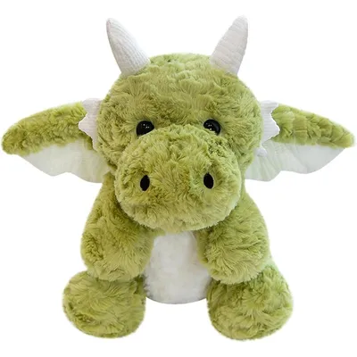 Produktbild von Plüsch Dinosaurier Kuscheltier 45cm - Weicher Fliegender Drache Stofftier für Kinder - Grün