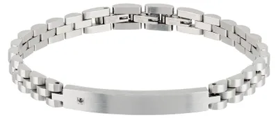 Produktbild von Juwel BREIL Sammlung BLACK DIAMOND, ARMBÄNDER aus HERREN in STAHL Farbe SILVER messen 22,5 mit KRYSTAL - TJ2399