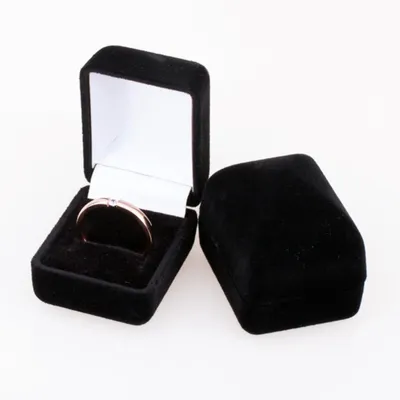 Produktbild von Ringbox Verlobungsring: Schmuck Etui für Ring Schwarz