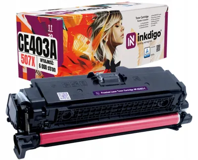 Produktbild von Inkdigo Toner CE403A für HP LaserJet Enterprise 500 Color M551DN, M551N, M551XH, M570dn – Magenta, 6000 Seiten,