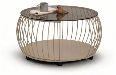 Produktbild von M2 Kollektion Vietnam 2 - Moderner Couchtisch (Ø 80 cm, H 46cm)