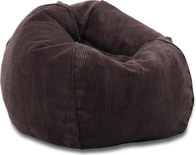 Produktbild von Ecopuf - Sitzsack Cord mit Fußstütze, Sessel mit Füllung, Sakwa Weinrot Sz29