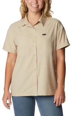 Productafbeelding van Columbia Silver Ridge Utility™ T-shirt met korte mouwen, beige, maat XL, voor dames. Beige, maat XL