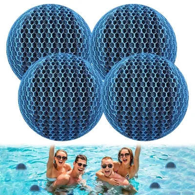 Produktbild von Set mit 4 wiederverwendbaren Schwammsaugern zur Entfernung von Schmutz und Ablagerungen für Whirlpools und Schwimmbäder