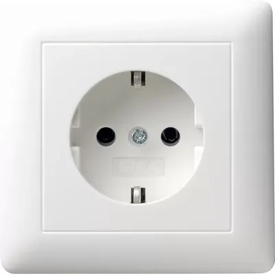 Produktbild von GIRA 044003 SCHUKO Vollpl.Standard 55 Reinweiß