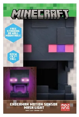 Image de Minecraft : Lampe Enderman avec détecteur de mouvement, 25 cm