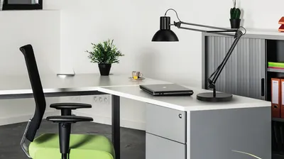Produktbild von Unilux SUCCESS 80, Schwarz, Aluminium, Stahl, Büro, Schwarz, E27, 1 Glühbirne(n)