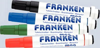 Zdjęcie produktu dla Franken Z1703 CombiMarker MagWrite® - 1 - 3 mm, okrągła końcówka, 4 różne kolory