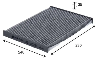 Produktbild von Innenraumfilter Aktivkohlefilter VALEO für u.a. NISSAN QASHQAI