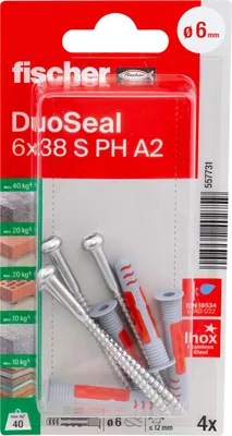Produktbild von Fischer 557731, 4 Stück(e)