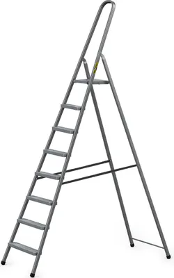 Produktbild von DRABEST, Stahlleiter, Leiter, haushaltsleiter, leiter 8 stufen, Klapptritt, Stahl, Universal,bis 125 kg