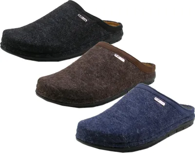 Produktbild von Rohde 6740 Rodigo-H Schuhe Herren Hausschuhe Pantoletten Weite G, Größe:40 EU, Farbe:Blau
