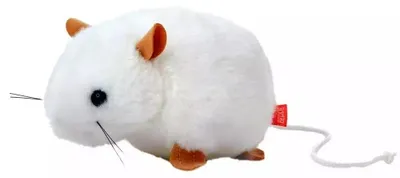 Image de Souris blanche 13 cm (jouets, peluches)