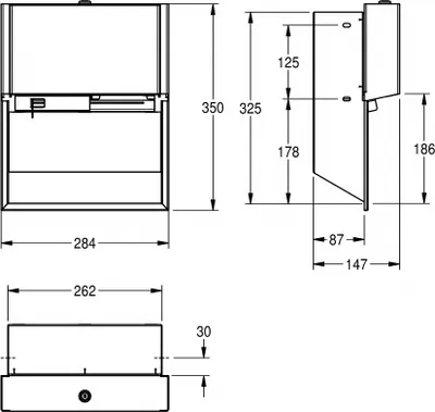 Franke Unterputz WC-Rollenhalter EXOS. für 2 Rollen in 3 verschiedenen Varianten erhältlich Franke GmbH EXOS676EX,EXOS676EB,EXOS676EW