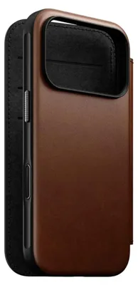 Produktbild von Nomad, Hülle für iPhone 18 Pro aus Leder MagSafe und Qi2 Kompatibel Stoßfest, Dunkelbraun