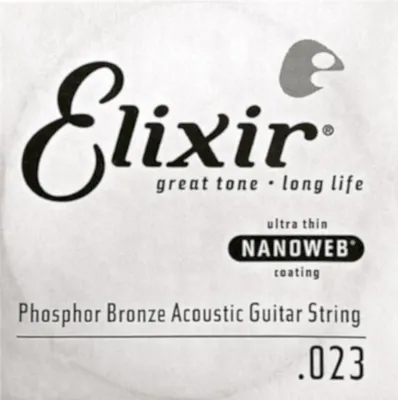 Image de Elixir 14123 Nanoweb Phosphor Bronze - Corde simple 023
