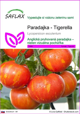 Obrázok produktu pre SAFLAX - Paradajka - Tigerella - Lycopersicon esculentum - 10 Semená