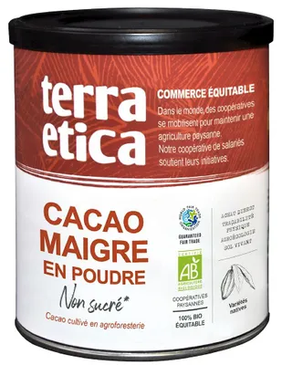 KAKAO NISKOTŁUSZCZOWE W PROSZKU BIO 280 g - TERRA ETICA